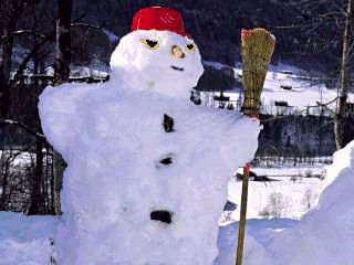 The Snowman egg in action.